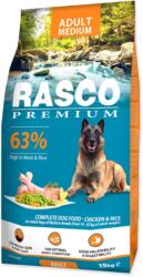 Rasco Granule Premium Adult Medium, csirkehús rizzsel, 15 kg