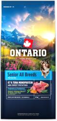 ONTARIO Senior All Breeds Monoprotein Tuna & Sweet Potatoes 12 kg - alza