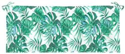vidaXL levélmintás oxford szövet kerti padpárna 120 x 50 x 7 cm 378951 (378951)