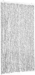 vidaXL világosszürke és sötétszürke zsenília rovarfüggöny 100 x 230 cm 2.45 kg (377398VidaXL)