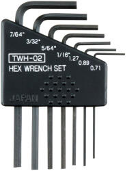 ENGINEER Set 7 chei imbus de precizie ENGINEER pentru suruburi hexagonale miniaturale TWH-02 (JPETWH02) Cheie imbus