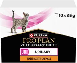PRO PLAN állatorvosi diéta, UR Urinary alutasakok macskáknak, csirkés, 10 x 85 g