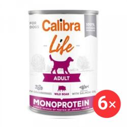 Calibra Dog Life konzerv eledel felnőtt kutyáknak vaddisznóval és áfonyával 6 × 400 g (KRMP1395bun)