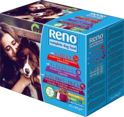 Reno alutasakos kutyaeledel marhahússal, pulykával és kacsával 12 × 100 g