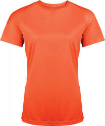 Proact Női póló Proact PA439 Ladies' Short-Sleeved Sports T-Shirt -XS, Fluorescent Orange