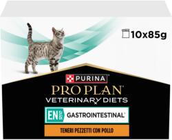 PRO PLAN állatorvosi diéta, EN Gastrointestinal alutasakok macskáknak, csirkés, 10 x 85 g