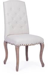  Diva szék fa háttámlával és krémszínű pamut kárpitozással 51 cm x 53 cm x 99 m x 48 m