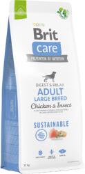 Brit Care Dog Sustainable csirkével és rovarokkal Adult Large Breed 12 kg