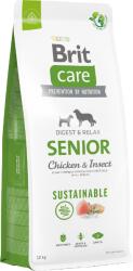 Brit Care Dog Sustainable csirkével és rovarokkal Senior 12 kg