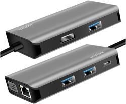 LogiLink Docking Station Logilink UA0410, 100 W, Space-Gray (UA0410)