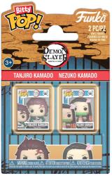 Funko Set mini figurine Funko Bitty POP! Animation: Demon Slayer - Tanjiro Kamado și Nezuko Kamado (114006) Figurina