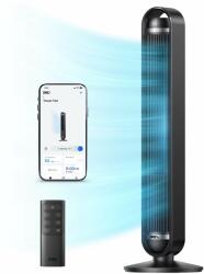 DREO Okos állóventilátor DREO Cruiser DR-HTF011S, 9 sebesség, 4 funkció, 106 cm, HyperSilent 25 dB, 90°-os lengés, fekete