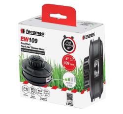 Tecomec Cap motocoasă TECOMEC® EW109 Easy Work, Tap & Go, M10x1 și M12x1, 5, Ø109 mm - Pentru Motocoase pe Benzină și Acumulator (50729005)