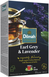 Dilmah Earl Grey Levendulás Fekete Tea Filteres 20db