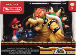  Figurina Super Mario Mario Vs. Bowser Diorama Set Figurina
