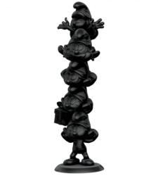 Statueta The Figurina Statueta The Smurfs Resin Smurfs Column Black Edition 50 Cm Figurina