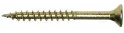 Uncanny Brand Wood insert galvanized yellow non-complete thread 5.0*80mm