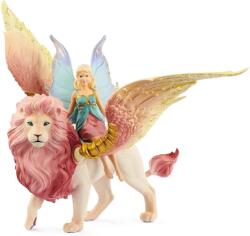 Schleich Bayala Fairy In Flight On Winged Lion 70714 Figurina