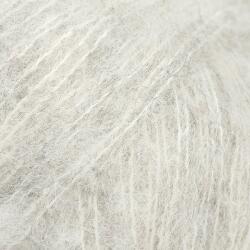 DROPS Design Brushed Alpaca Silk Uni Colour 35 Pearl Grey Kötőfonal (109835)