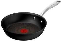Tefal Tigaie Tefal Excellence+ G3300553, 26 cm, invelis antiaderent, tehnologie FUSIONCORE, Thermo-Signal, maner nituit, aluminiu, inductie, negru (G3300553)