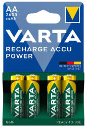 VARTA Tölthető Ceruza Elem 2600mAh R2U AA B4 /4db 5716101404/4008496745975 (5716101404)