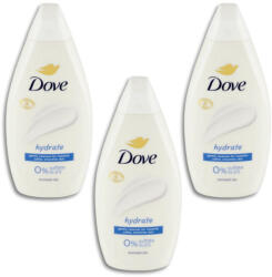 Dove Hydrate krémtusfürdő (3x720 ml) + AJÁNDÉK neszesszer táska