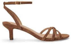 Lauren Ralph Lauren sandale cu toc cui din piele întoarsă Kendyl Kttn 9BY2-OBDZST_82X (802P06395009.200)