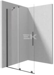 Deante PRIZMA - Zuhanyfal, walk-in, 80 cm - csúsztatható - titanium - KTJ_D38R