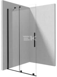 Deante PRIZMA - Zuhanyfal, walk-in, 80 cm - csúsztatható - nero - KTJ_N38R