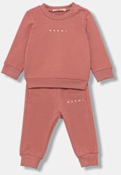 Marni baba pamut tréningruha MS1B-SET OVERALLS 2 db - rózsaszín 12-18 hónapos