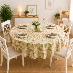 Pucioasa Fata de masa teflonata, rotunda, diametru 160cm, Flori tropicale Fata de masa