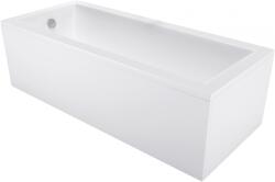 Mexen Cubik cadă dreptunghiulară 170 x 70 cm cu panou, albă - 55031707000X (55031707000X)