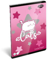 LIZZY Füzet, tűzött, A5, lecke, 40 lap, LIZZYSULI, "Kit tok Stars Purrfect (TICLFLA5KS) - tintasziget
