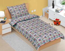 BellaTEX Pamut Junior Ágyneműhuzat Formula szürke 140x200, 70x90 cm (Bellatex)