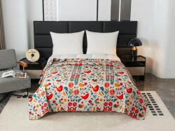  Cuvertura de pat RETRO BIRD colorata Dimensiune: 170 x 210 cm