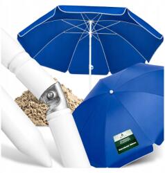 Maverick Nagy Kerti Strand Napernyő Fodros Összecsukható Uv+ Törhető Kék 180cm (PARASOL PLAŻOWY WBIJANY W ZIEMIĘ SDH197)