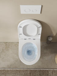 SAPHO Bruckner Glanz Rimless fali kerámia WC csésze 36x54 cm Vortex öblítési technológiával, fehér 201.336. 4 (201.336.4)