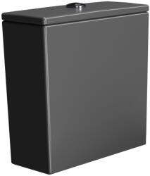 SAPHO GSI Kube X monoblokk kerámia WC tartály öblítőmechanika nélkül, matt fekete 948126 (948126)