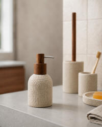 SAPHO Craft álló szappanadagoló, akác/bézs 8566 (8566)