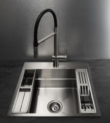 Deante Magnetic acél mosogató 56x52 cm, szálcsiszolt acél ZRM 010A (ZRM_010A)