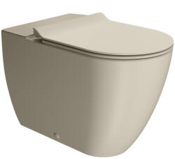 SAPHO Gsi Pura monoblokk kerámia WC csésze 36x63cm Swirlflush öblítéssel és DualGlaze bevonattal, matt kréta 880608 (880608)