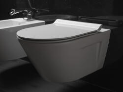 SAPHO Gsi Norm X fali kerámia WC csésze 36x55 cm GeniusFlush öblítéssel és ExtraGlaze bevonattal, fehér 862111 (862111)