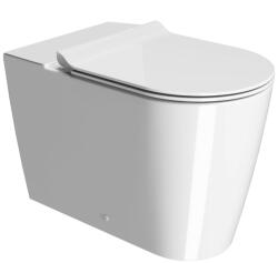 SAPHO GSI Kube X monoblokk kerámia WC csésze 36x63 cm Swirlflush öblítéssel és ExtraGlaze bevonattal, fehér 941911 (941911)