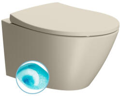 SAPHO Gsi Modo Swirlflush kerámia fali WC csésze 37x52 cm DualGlaze bevonattal, matt kréta 981608 (981608)