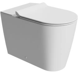 SAPHO GSI Kube X monoblokk kerámia WC 36x63 cm Swirlflush öblítéssel és DualGlaze bevonattal, matt fehér 941909 (941909)