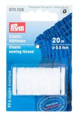 Prym Fir elastic de cusut, tricotat, crosetat, alb, 0, 5 mm grosime, 20 m lungime, Prym (970026)