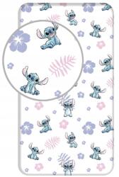 Jerry Fabrics Pamut lepedő gumival 90x200 Lilo és Stitch fehér színes (Przescieradlo z gumką Lilo and Stitch)