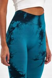  Női Leggings Hosszú Mintás Tie Dye Kék S/m 5GA (7120/Turkuaz)
