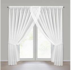 EUROFIRANY Hestia díszes fényáteresztő függöny Fehér 400x250 cm