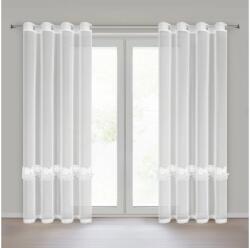 Eurofirany Isola díszes fényáteresztő függöny Fehér 140x250 cm
